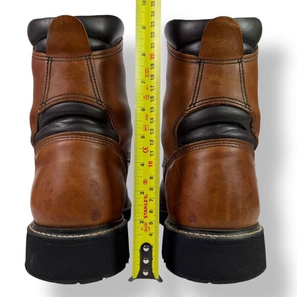 Red Wing 4208 Work Boots Steel Toe Safety Brown Leather Men’s 12 EE Extra Wide - Picture 9 of 12